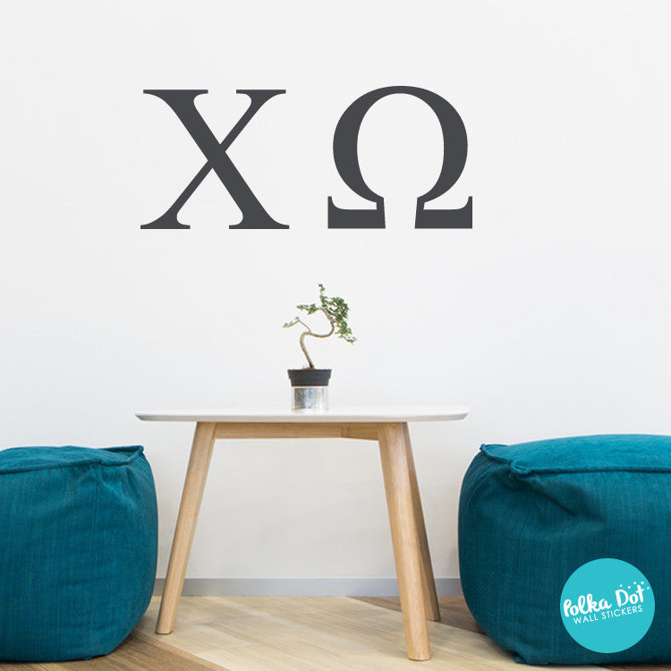 Greek Letter Wall Decals  Sorority and Fraternity Greek Letters – Polka  Dot Wall Stickers