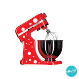 Polka dot stickers for small appliances