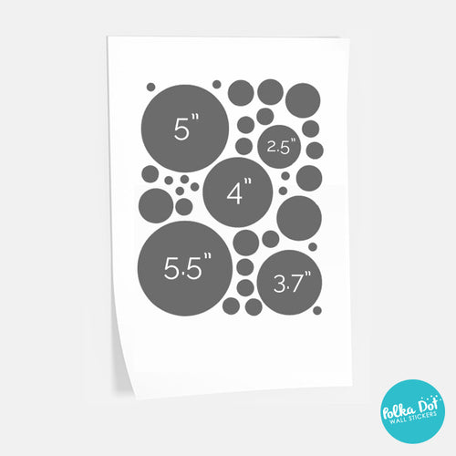 34 Dots - Assorted Size Polka Dots