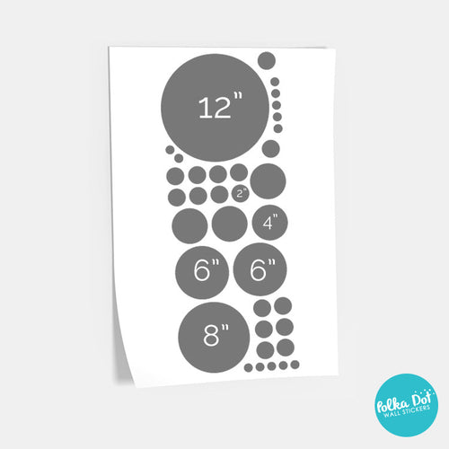 36 Dots - Assorted Size Polka Dots