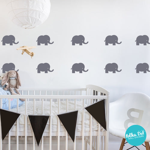 Cute Elephant Wall Decals by Polka Dot Wall Stickers