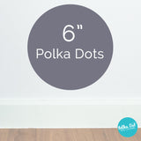Six inch polka dot wall decals by Polka Dot Wall Stickers