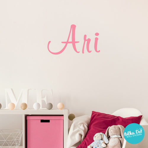 Ari's Script Custom Name or Word Wall Decals