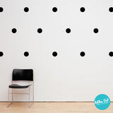 Black Polka Dot Wall Decals