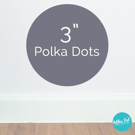 Three inch polka dot wall decals by Polka Dot Wall Stickers