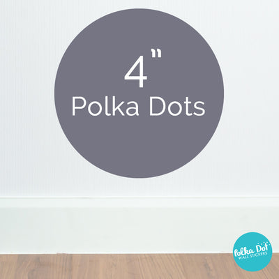 Four inch polka dot wall decals by Polka Dot Wall Stickers
