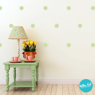 Celadon Polka Dot Wall Decals