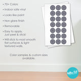 Same Size Polka Dot and Ring Wall Decals