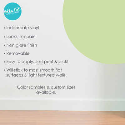 Celadon Polka Dot Wall Decals