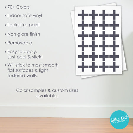X wall decals by Polka Dot Wall Stickers