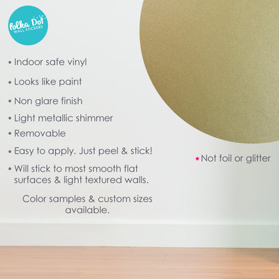 Gold polka dot wall decals by Polka Dot Wall Stickers
