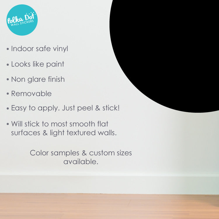 Black Dot Decals, Black Polka Dot Wall Decals, Irregular Dot Decals, Dot  Wall Stickers, Eco-Friendly Repositionable Fabric Decals