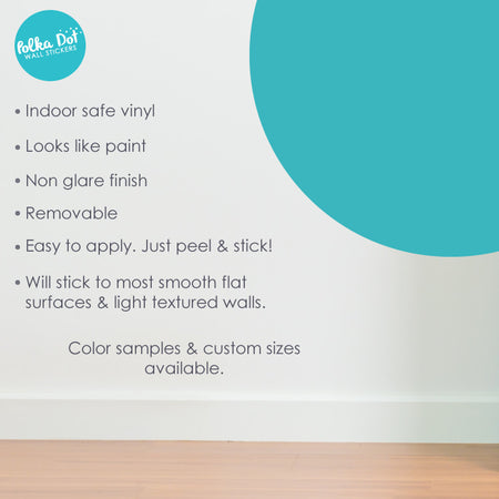 Turquoise Polka Dot Wall Decals by Polka Dot Wall Stickers