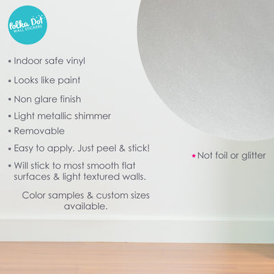 Silver Gray Polka Dot Wall Decals by Polka Dot Wall Stickers