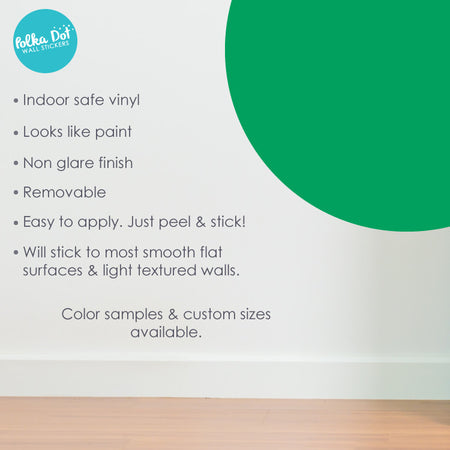 Green Polka Dot Wall Decals