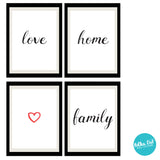 Framely - love home family Wall Decals