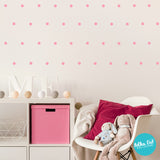 One inch Polka Dot Wall Decals by Polka Dot Wall Stickers