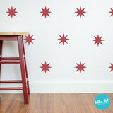 8 Point Star wall decals by Polka Dot Wall Stickers