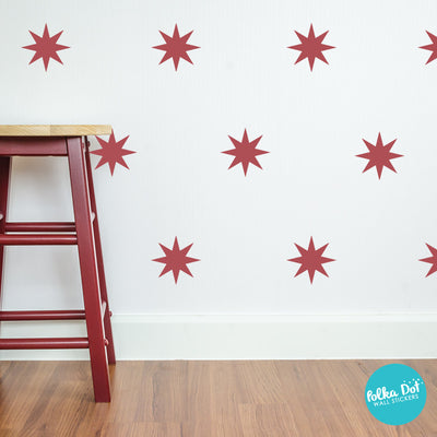 8 Point Star wall decals by Polka Dot Wall Stickers