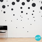 80 Assorted Size Polka Dot Wall Decals by Polka Dot Wall Stickers