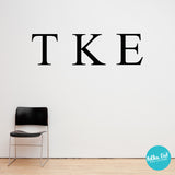 Greek letter wall decals by Polka Dot Wall Decals