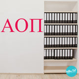 Alpha Omicron Pi wall decals by Polka Dot Wall Stickers