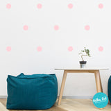 Carnation Soft Pink Polka Dot Wall Decals