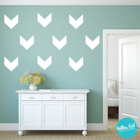 Short Chevron Wall Decals by Polka Dot Wall Stickers