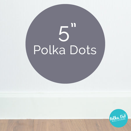 Five inch polka dot wall decals by Polka Dot Wall Stickers