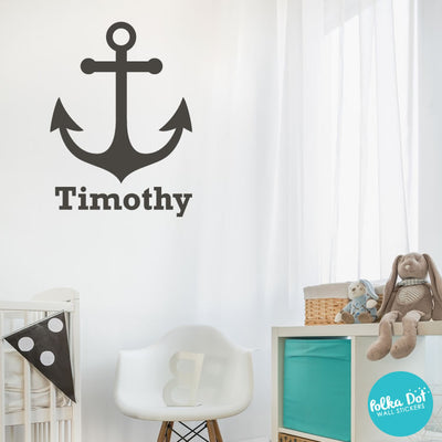 Anchor Monogram Wall Decals by Polka Dot Wall Stickers
