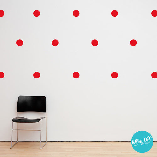 Red Polka Dot Wall Decals