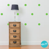 Lime Tree Green Polka Dot Wall Decals