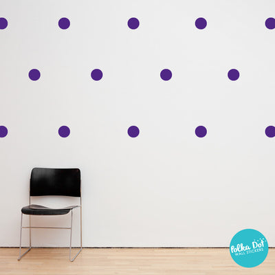 Violet Polka Dot Wall Decals