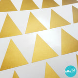 Gold Triangle wall decals by Polka Dot Wall Stickers
