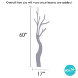 Long Tree Wall Decal with Polka Dot Leaves