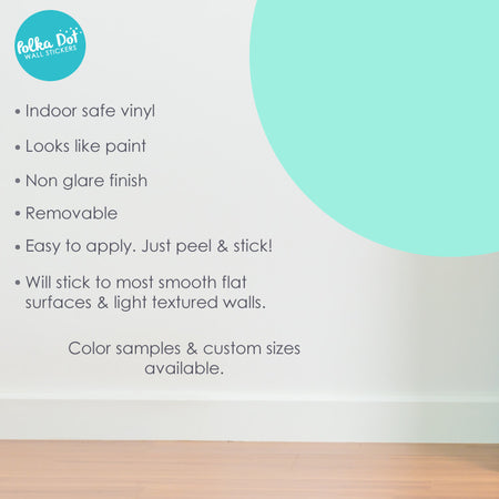 Mint Polka Dot Wall Decals by Polka Dot Wall Stickers