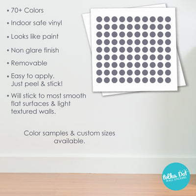 Half Size Dot Wall Decals by Polka Dot Wall Stickers