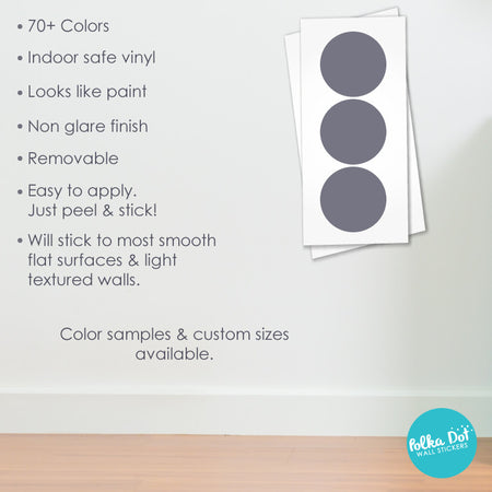 Ten inch polka dot wall decals by Polka Dot Wall Stickers