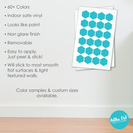 Hexagon Wall Decals by Polka Dot Wall Stickers
