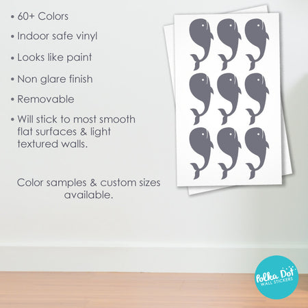 Whale Wall Decals by Polka Dot Wall Stickers