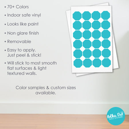 Octagon wall decals by Polka Dot Wall Stickers