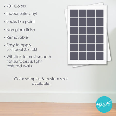 Square Wall Decals by Polka Dot Wall Stickers
