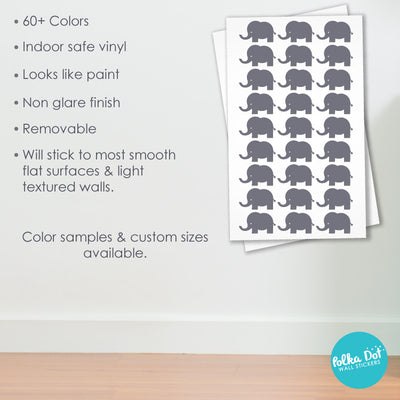 Cute Elephant Wall Decals by Polka Dot Wall Stickers
