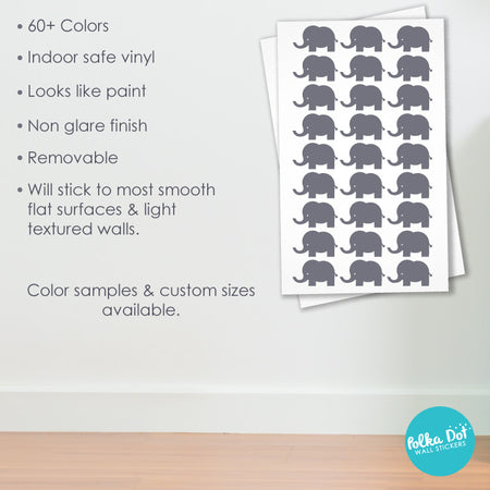 Cute Elephant Wall Decals by Polka Dot Wall Stickers